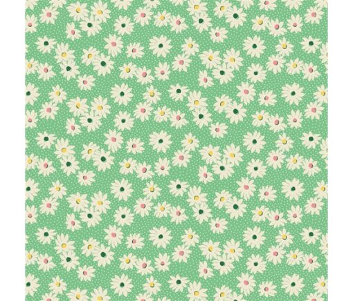 Henry Glass - Nana Mae 6 - Medium Daisies - Green Multi - 363 66