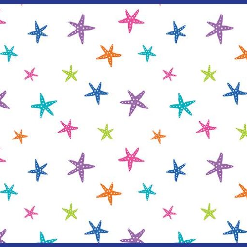 Kanvas Studio - Mystical Mermaids - Magical Starfish - White Multi - 12515 P 09