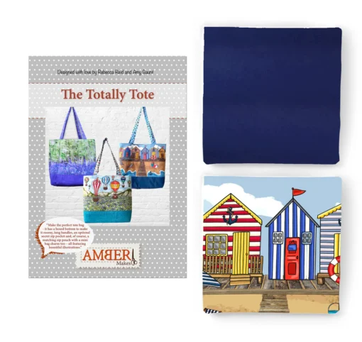 Amber Makes - Sewing Kit - The Totally Tote Set- Beach Huts