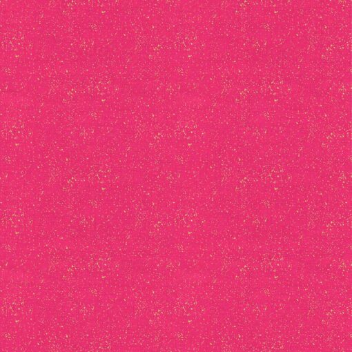 Makower - Linen Texture - Pink - Gold Metallic - Solid - 2566 P