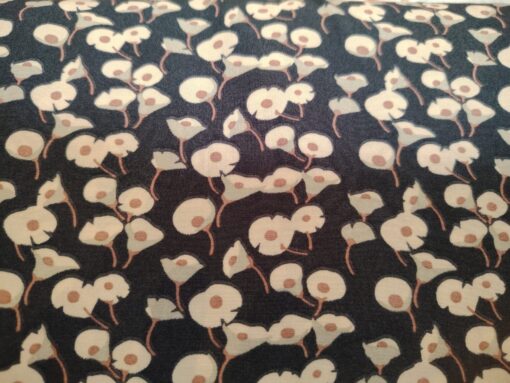 Dressmaking Fabric - Ananda Viscose Print - Flower Buds - Blue Multi - ANA 015 A