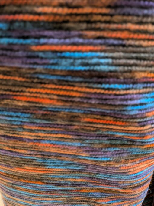 Viscount Textiles - Dressmaking - Inca - Ribbed - Orange Multi - Polyester Spandex - Inca Orange