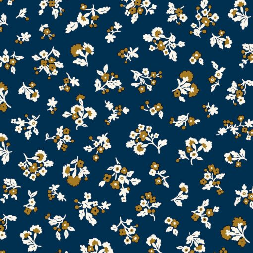 Liberty of London - Denim Florals - Tumbling Blooms - Floral - Blue Multi - 403A