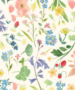 Lewis & Irene - Berneray by Bluebell Gray - Berneray - Spring - Floral - Cream Multi - BG046