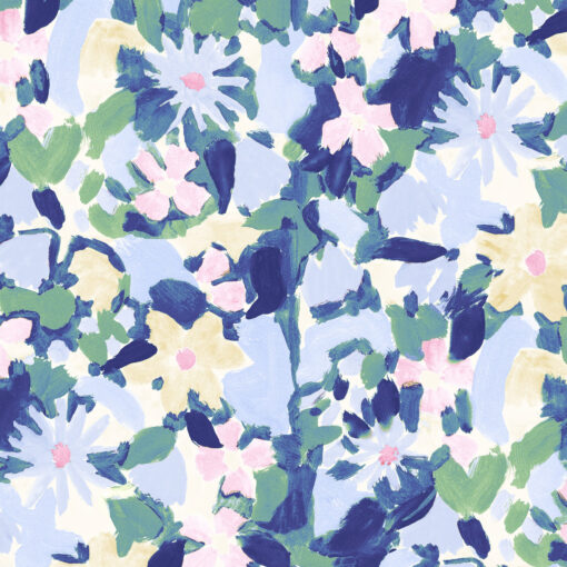 Lewis & Irene - Berneray by Bluebell Gray - Garden - Spring - Floral - Blue Multi - BG049
