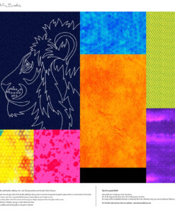 Lewis & Irene and Delphine Brooks- On Safari Collection - Panel - Applique - Lion - DB28