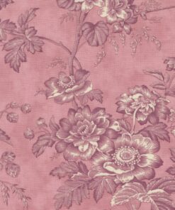 Moda Fabrics - 3 Sisters Favourites - Vintage Linens - Lavender Fields - Floral - Orchid - Pink - 44360 24