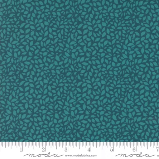 Azalea Moda Fabrics - Sagewood by Crystal Manning - Azalea - Peacock - Blue - 11957 16