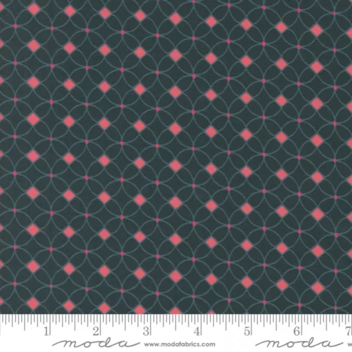 Moda Fabrics - Sagewood by Crystal Manning - Isla - Geometric - Dusk- Blue Pink - 11955 15