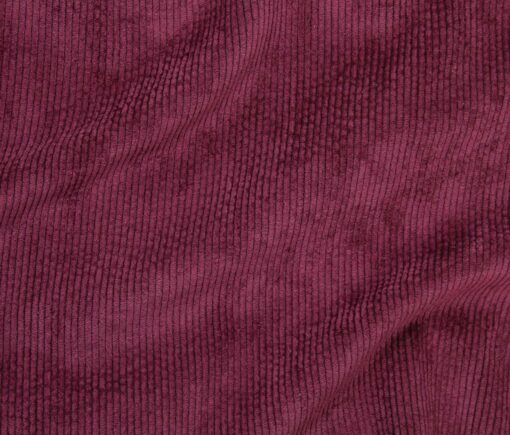 Telio Fabrics - Dressmaking - Washed Corduroy - Jumbo Rib - Bordeaux - Red - 45756 14