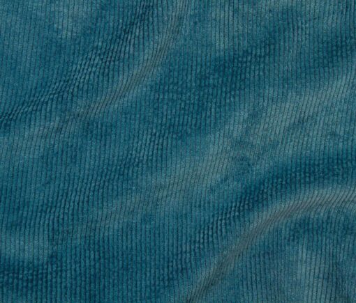 Telio Fabrics - Dressmaking - Washed Corduroy - Jumbo Rib - Peacock - Blue - 45756 10