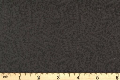 Moda Fabrics - Morris Manor - Best of Morris by Barbara Brackman - Branches - Foliage - Ebony - Black - Tone-n-Tone -8397 18