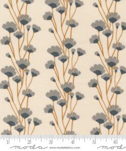 Moda Fabrics - Ranier by Jessica Rose of Quiltd Studios - Overcast Flower Chains - Floral - Stripe - Vines - Eggshell - Cream Multi - 38142 11