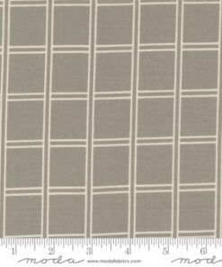 Moda Fabrics - Ranier by Jessica Rose of Quiltd Studios - Puget Sound - Check - Geometric - Pewter - Grey Cream - 28144 16 38144 16
