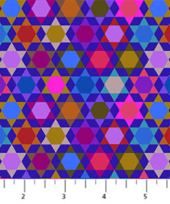 Northcott Studios - Anna Maria Parry - Piecework - Seeing Stars - Geometric - Darks - Multi - 112 85C