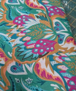 Empress - Dressmaking - Cotton Voile - Digital Print - Green Pink Multi - 111977 960