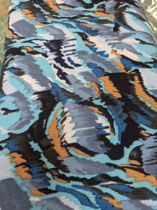 Empress - Dressmaking - Crinkle Viscose - Blue Multi - 11945 960