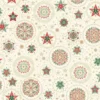 Makower - Christmas - Good Tidings - Snow Crystal - Cream Multi - 103 Q
