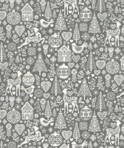 Makower - Scandi Christmas 2025 - Charms - Grey Cream - 112 S