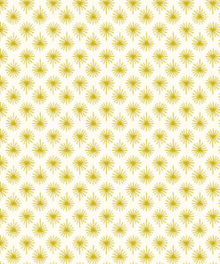 Lewis & Irene - Christmas 2025 - Away in a Manger - Gold Metallic Star on Cream - C122 A