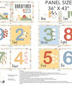 Northcott Fabrics - Quack, Quack, Moo - Barnyard 123 Soft Book - Panel - Multi - 17813 10