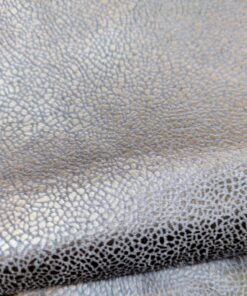 Behrens Fabrics - Suede plain dyed with foil - Dressmaking - Polyester / Elastane - Navy blue - 22108 008