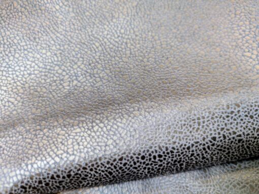Behrens Fabrics - Suede plain dyed with foil - Dressmaking - Polyester / Elastane - Navy blue - 22108 008