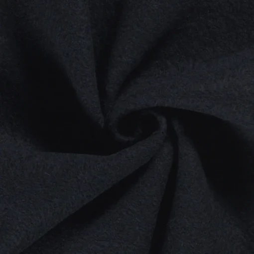 Behrens Fabrics - Dressmaking - Wool Boucle - (Boiled wool) - Navy Blue - 4578 008