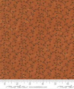 Moda Fabrics - Wheatland by Kansas Troubles - Bittersweet - Orange Multi - Trailing Vine -  9796 17