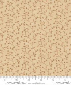Moda Fabrics - Wheatland by Kansas Troubles - Wheat Tonal - Cream - Berry Vine - Tone on Tone - 9796 21
