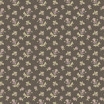 Andover Fabrics - Wildflower Cottage by Renee Nanneman - Scatter Garden - Floral - Charcoal - Grey Multi - 1593 C