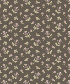 Andover Fabrics - Wildflower Cottage by Renee Nanneman - Scatter Garden - Floral - Charcoal - Grey Multi - 1593 C