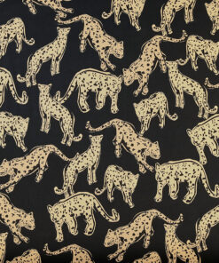 Fabric Godmother - Dressmaking - Denim - Shadow Leopard - Black Natural - 13161 V1