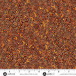 Makower - Golden by Andover - Scroll Brown - Geometric - Gold Metallic - Brown Multi - 158 V