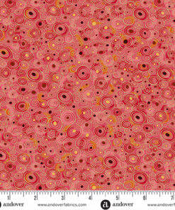 Makower - Golden by Andover - Scroll Red - Geometric - Gold Metallic - Red Multi - 158 R