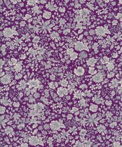 Liberty of London - Emily Belle - Jewel Tones - Damson - Floral - Purple / White - 437 A