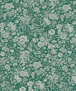 Liberty of London - Emily Belle - Jewel Tones - Evergreen - Floral - Orange / White -445 A