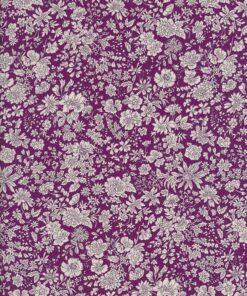 Liberty of London - Emily Belle - Jewel Tones - Plum - Floral - Purple / White - 443A