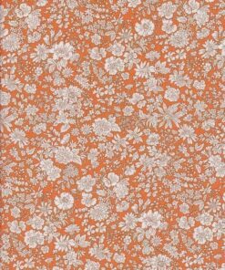 Liberty of London - Emily Belle - Jewel Tones - Tangerine - Floral - Orange / White -432 A