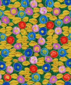 Robert Kaufman - Gustav Klimt - Circles - Multi - Gold Metallic - 21351 205