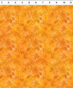 In The Beginning Fabrics - Blooming Day and Night - Mango Blooms - Tone-on-Tone - Gold Yellow - 8 BDN2