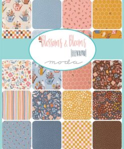 Alternative view of Moda Fabrics - Charm Pack - Pre cuts - Blossoms and Blooms - Floral - Geometric - Multi - 39050