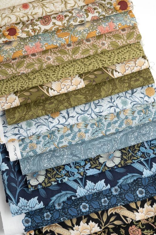 Moda Fabrics - Precuts - Layer Cake - Morris Manor - 10 inch squares - Floral - Geometric - Blue Green Multi - LC 8390 - Image 2