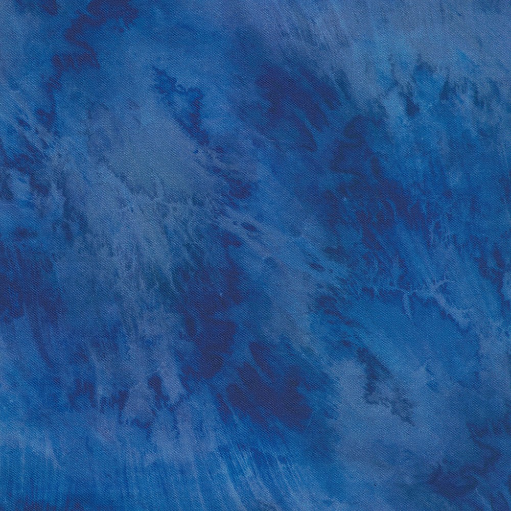 Robert Kaufman - Earth Views by Karen Nyberg - Oceans - Cobalt - Blue - AKWD 23317 72