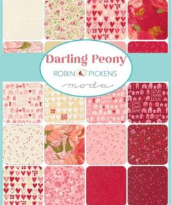 Alternative view of Moda Fabrics - Jelly Roll - Darling Peony by Robin Pickins - Red Pink Multi - JR 48790