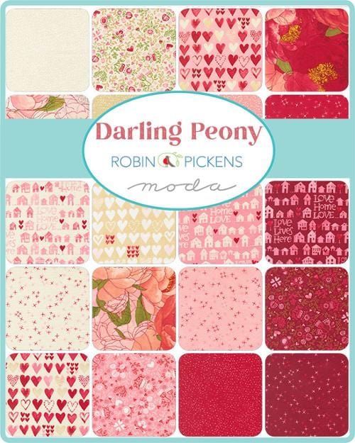 Moda Fabrics - Jelly Roll - Darling Peony by Robin Pickins - Red Pink Multi - JR 48790 - Image 2
