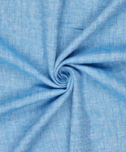Knipidee Fabrics - Dressmaking - Herringbone - Cotton Linen - Bright Blue - 90028 650