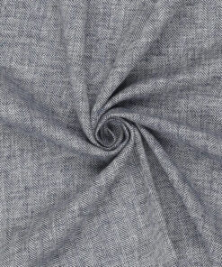 Knipidee Fabrics - Dressmaking - Herringbone - Cotton Linen - Dark Blue - 90028 600