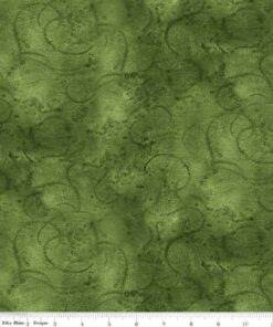 Riley Blake - Painter's Watercolour Swirl by J Wrecker Frisch - Tone-one-Tone - Blender - Swirls - Basil - Green - 360 TURQUO #5
