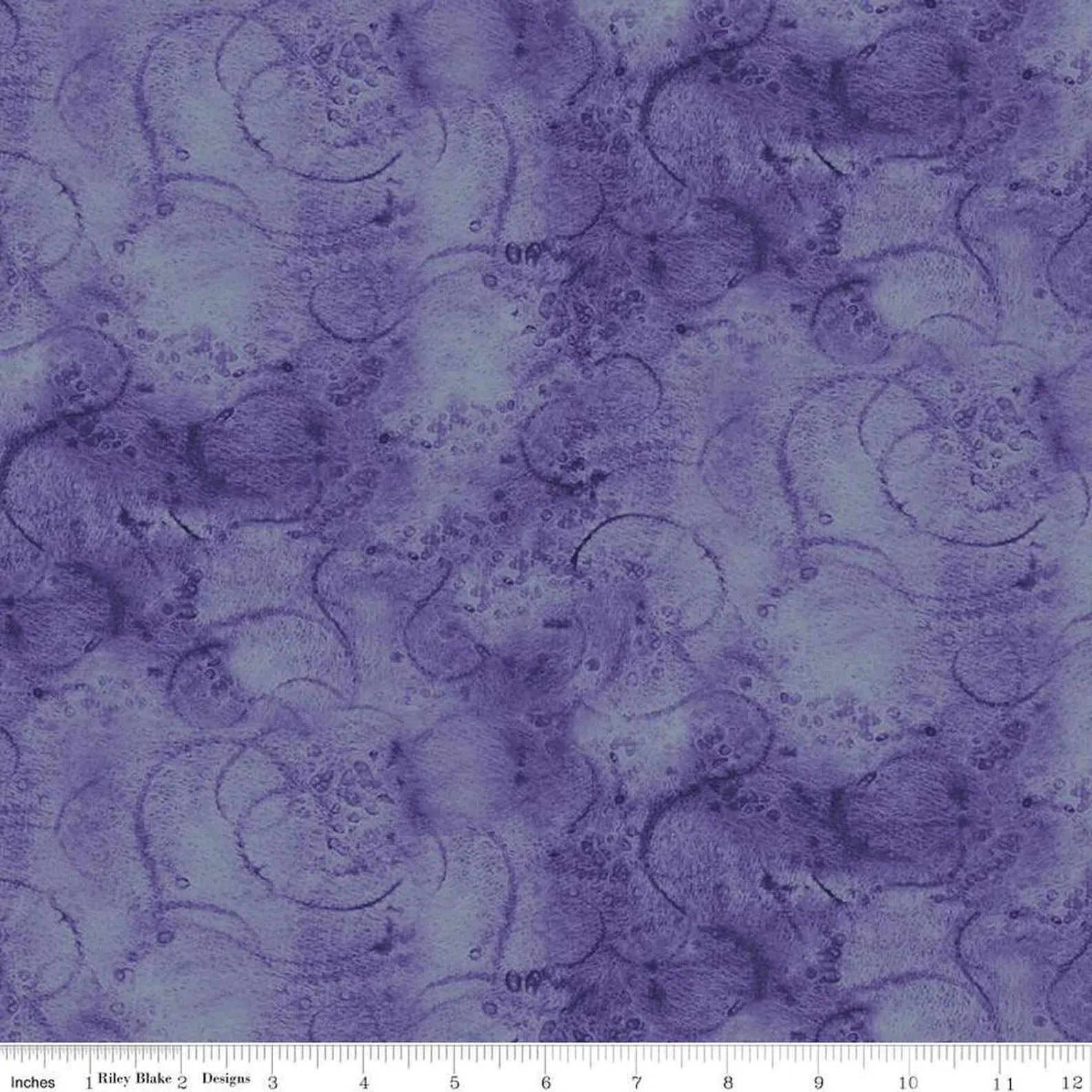Riley Blake - Painter's Watercolour Swirl by J Wrecker Frisch - Tone-one-Tone - Blender - Swirls - Periwinkle - Blue / Purple - 360 PERIWIN